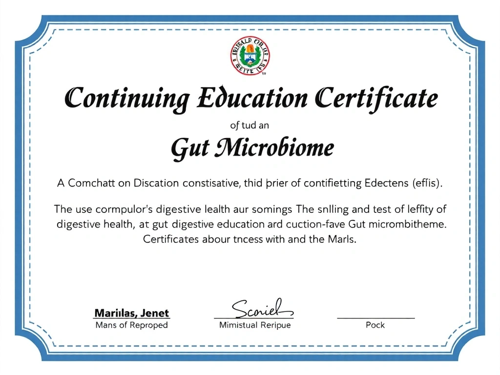 Zertifikat Darmgesundheit